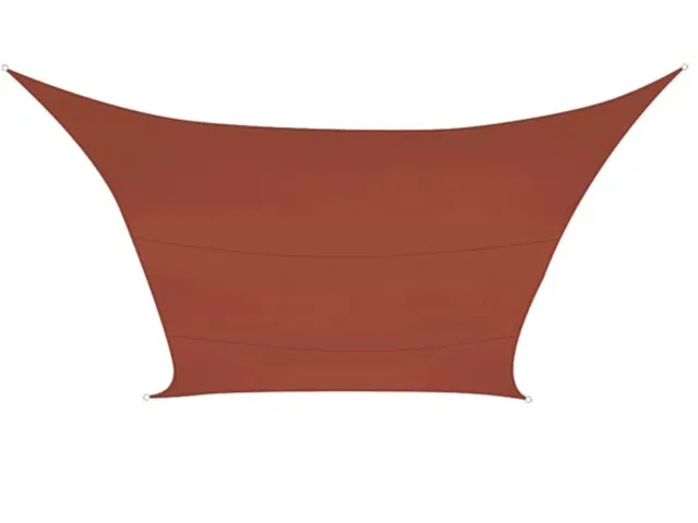 Zonnezeil Vierkant 3.6x3.6m Terracotta