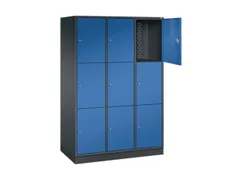 grootvolume-lockersysteem,HxBxD 1950x1220x600mm,3x3vakken,cil.-slot