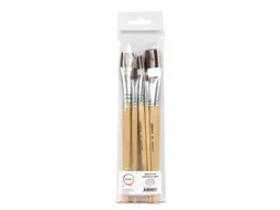 Kwast Qrea synthetisch set à 5 breedtes