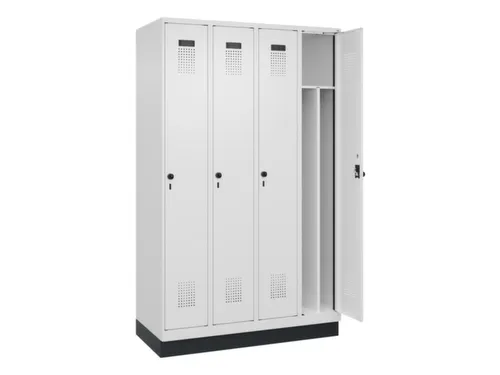 locker voor scheiding van kleding,HxBxD 1950x1200x500mm,4vak