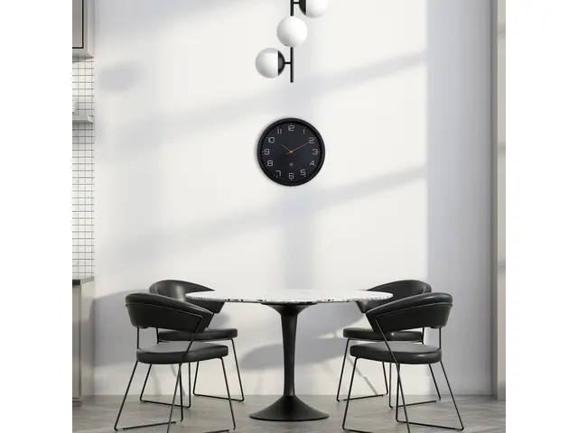 Wandklok nXt ECO 30cm zwart
