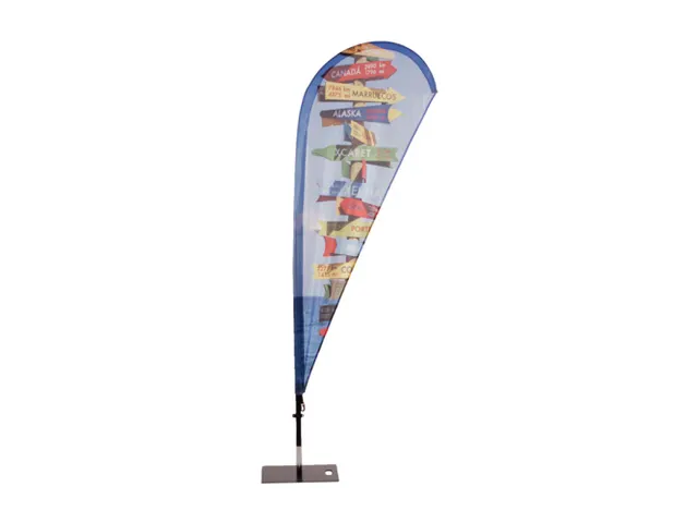 Beach Flag Fiber Large voor Wind of Drop print excl. voet