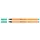 Fineliner STABILO point 88/51 0.4mm turquoise blauw
