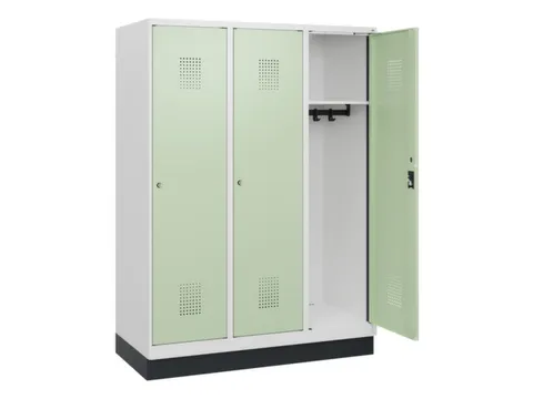 schoollocker,HxBxD 1630x1200x500mm,3vak,vak B 400mm,cil.-slot,sokkel