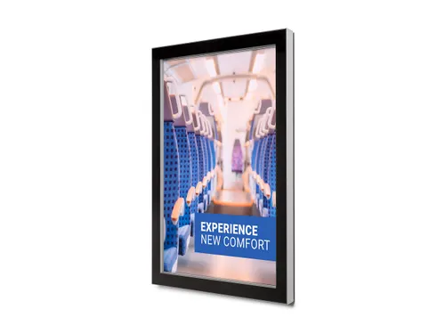 Vergrendelbaar Posterframe Slim Premium Design Outdoor A1 Alu/ Zwart