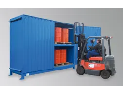 Stellingcontainer Gevaarlijke Stoffen Max. 24X200L Vaten Staand