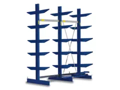 Draagarmstelling 2480x2557x920mm 2x6etages 660kg/etage Ral5010