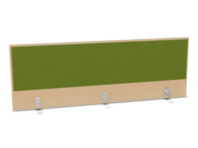 opzetpaneel,v. bureau,aanbouw achter,B 1600mm,NE-esdoorn,BN7048-groen