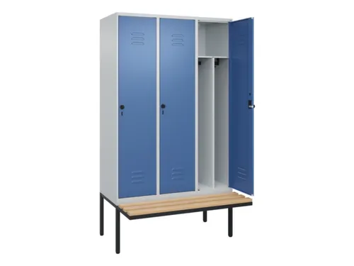 locker voor scheiding van kleding,HxBxD 2120x1200x815mm,3vak