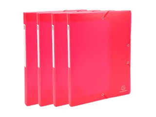 Klasseerdoos Chromal ine PP rug25mm rood - 3
