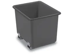 Gvk Opslagbak 599x1170x690mm 300l Met Vorksloffen Grijs