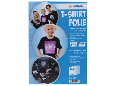 HERMA 4527 T-shirt folie voor donker textiel A4 10 vel