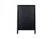 Panneau trottoir Securit 550x850x30mm bois noir