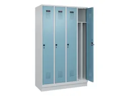 locker voor scheiding van kleding,HxBxD 1950x1200x500mm,4vak