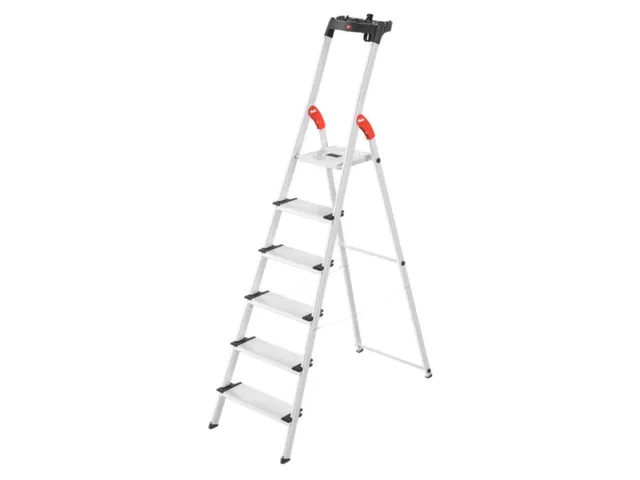 veiligheidsladder,eenzijdig,6 XXL treden,Stand H 1,28m,balk L 2,09m