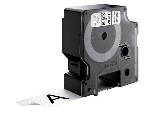 Labeltape Dymo 53713 D1 S720930 24mmx7m zwart op wit