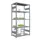 Rvs Inhaakstelling Basis 2000x1060x535mm 5legborden Vaklast 200kg