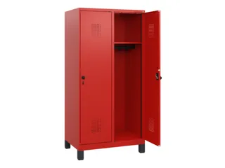 schoollocker,HxBxD 1630x800x500mm,2vak,vak B 400mm,draaigrendel,voeten - 1
