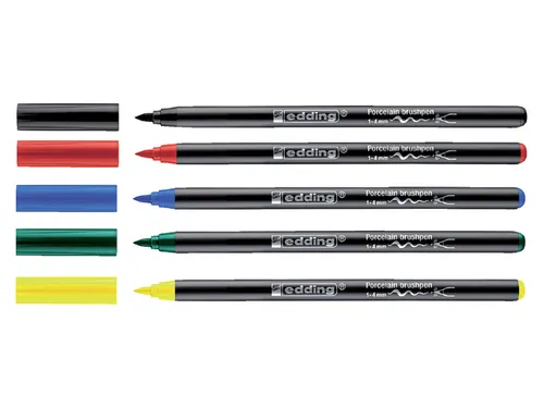 Brushpen edding 4200 porselein zwart