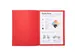 100 dossiermappen SUPER 250 24x32cm Rood
