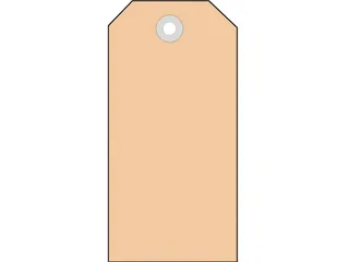 Herma 6014 Hanglabel 45x90mm Bruin karton met plastic oogje 1000 stuks - 2