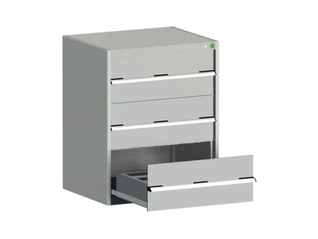 ladekast HxBxD 1000x800x650mm 3laden zware lasten RAL7035