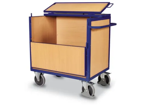 Bakwagen 500kg Laadvl. 1165x765mm Houten Wanden Met Deksel