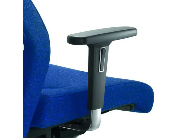 Fauteuil Pivotant 24 Heures,Accoudoirs Régl.,A. Repose-Tête Noir