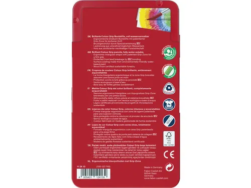 kleurpotlood Colour Grip 2001 metalen etui a 12 stuks