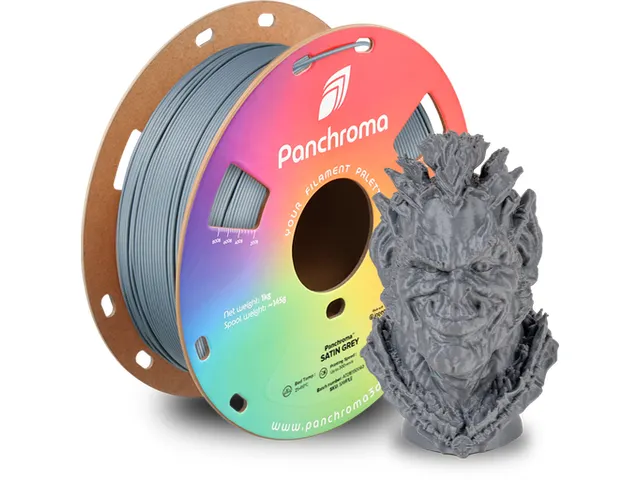 PLA Satin 1,75mm grijs 1kg Panchroma 3D Filament