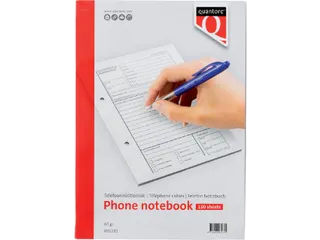 Telefoonnotitieblok Quantore 100vel 60 Gram - 1