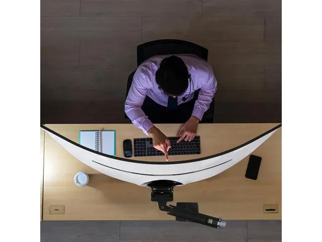 Bras pour écran incurvé HX avec pivot HD Noir