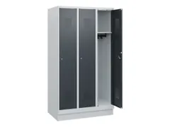 schoollocker,HxBxD 1630x900x500mm,3vak,vak B 300mm,cil.-slot,sokkel