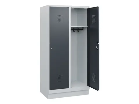 schoollocker,HxBxD 1630x800x500mm,2vak,vak B 400mm,cil.-slot,sokkel