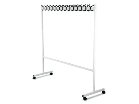 garderoberek,verrijdbaar,HxLxB 1700x550x1700mm,28haak,Staal/kunststof