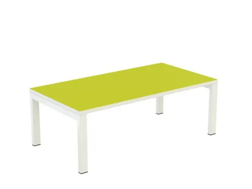 bijzettafel,HxBxD 400x1140x600mm,rechthoekig,4voeten wit