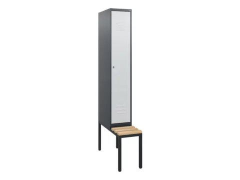 locker met bank,HxBxD 1950x300x815mm,1vak,vak B 300mm,cil.-slot