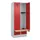 locker met bank,HxBxD 1950x800x815mm,2vak,vak B 400mm,cilinderslot