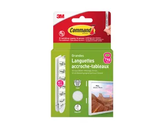 Bevestigingsstrip Command groot klik vast 7,2kg wit - 1