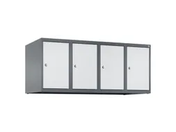 opzetkast,v. locker,4vak.,vak B 300mm,HxBxD 500x1200x500mm,vleugeldeur
