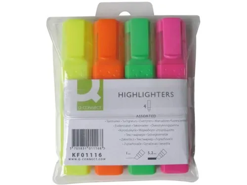 Markeerstift Assorti Etui Van 4 Stuks