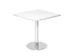 vergadertafel,HxBxD 745x800x800mm,vierkant,schotelvoet chroom