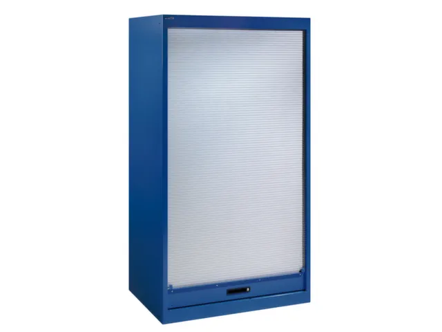 zwaarlast-roldeurkast,HxBxD 1950x1100x641mm,4xStalen bodem,lak RAL5019