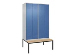 locker voor scheiding van kleding,HxBxD 2120x1200x815mm,4vak