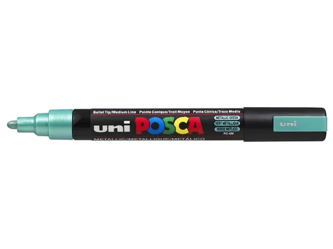 Verfstift Posca PC5M Medium Punt 1,8-2,5mm metallic groen