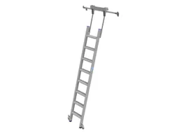 verrijdbare stellingladder,balk L 2,2m,v. H tot 2,37m,8,treden