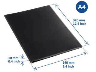 Showmap Rillstab A4 RI99414 1 Kanaals 10 Tassen Zwart - 2