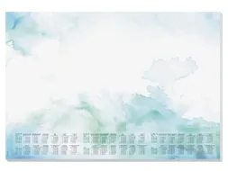 Designonderlegger Sigel Watercolor Sea 27/28/29 59,5x41cm 30 vel 80 gr