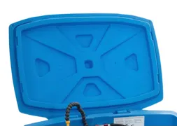 Deksel,v. reinigingstafel,HxBxD 170x1020x770mm,PE,blauw