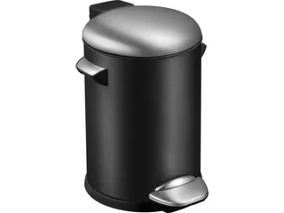 Pedaalemmer Belle Deluxe 3 Liter Zwart / Mat RVS - 1